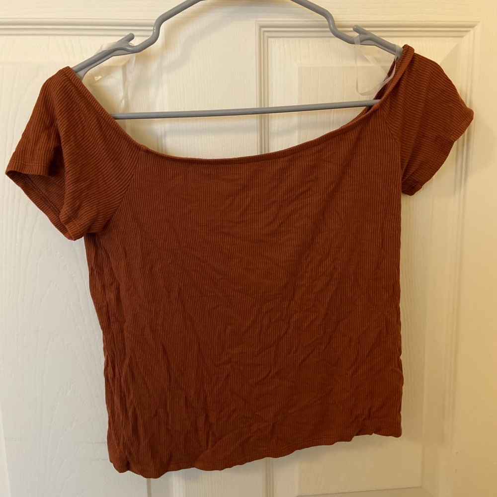 Off the shoulder crop top